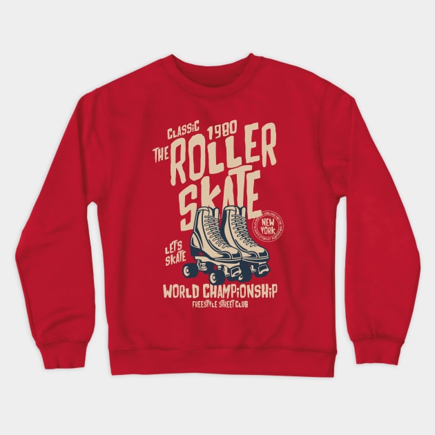 Roller skate Crewneck Sweatshirt by lionkingdesign